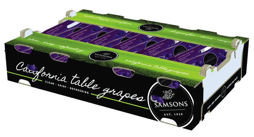 Grapes in box
