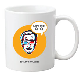 FocusVision 3D promo mug