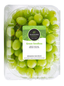 Green Grapes in clamshell