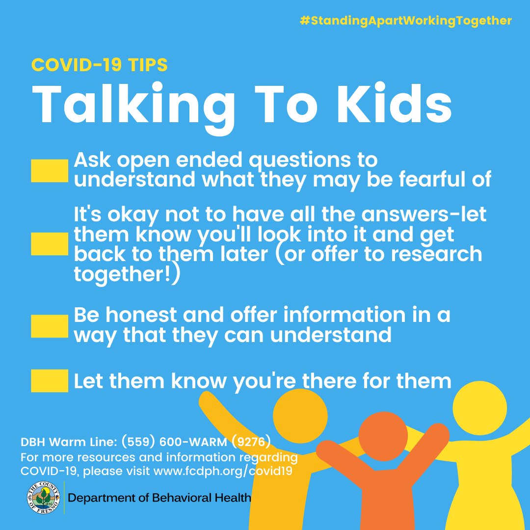 FCDBH COVID-19 Tips on talking to kids