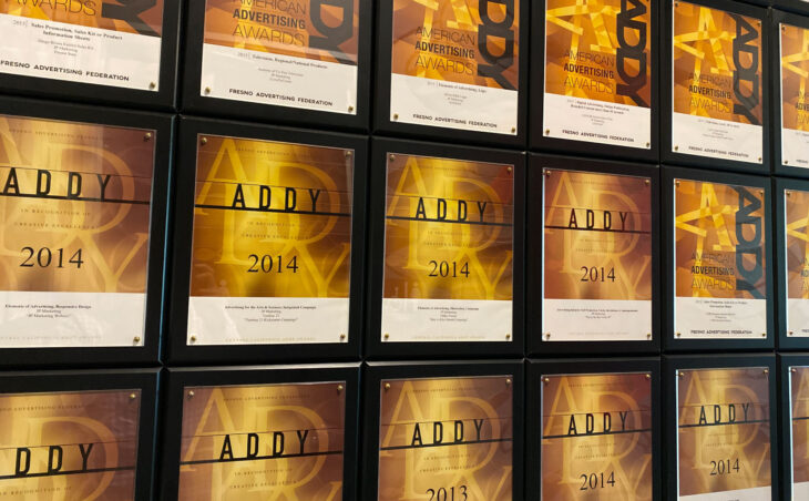 Addy awards won by JP Marketing