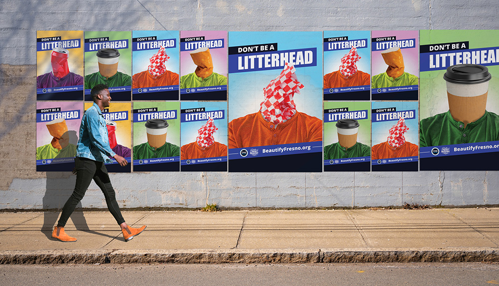 Don't Be A Litterhead Poster