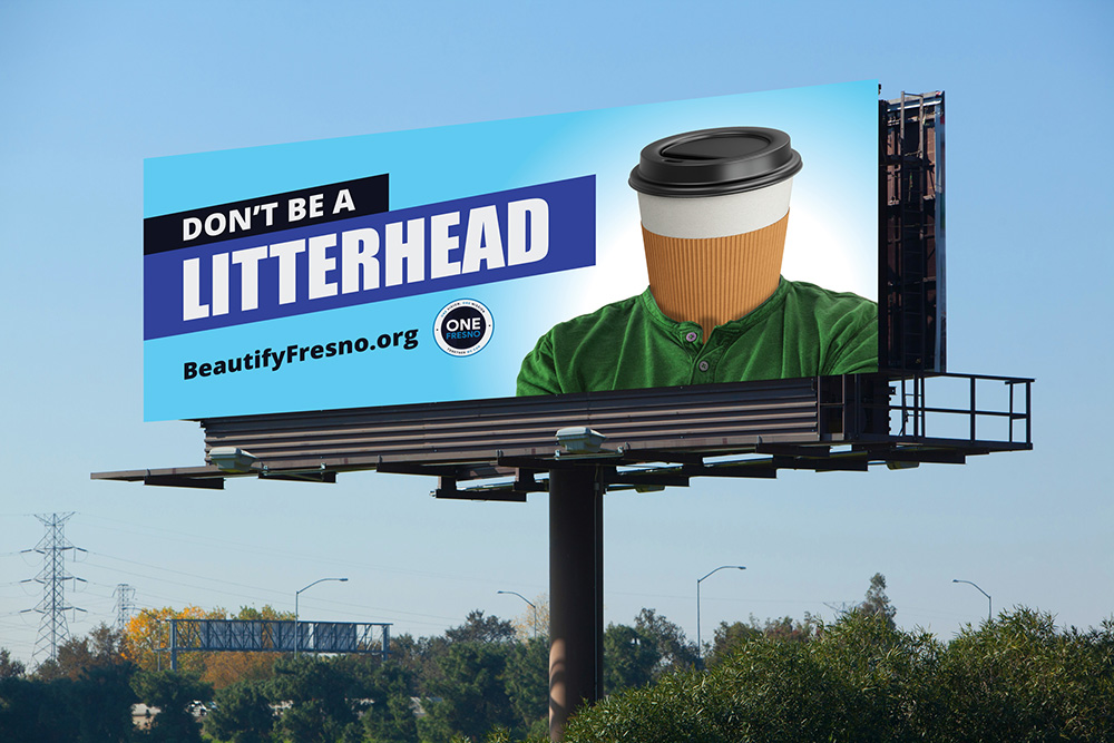 Don't Be A Litterhead Billboard